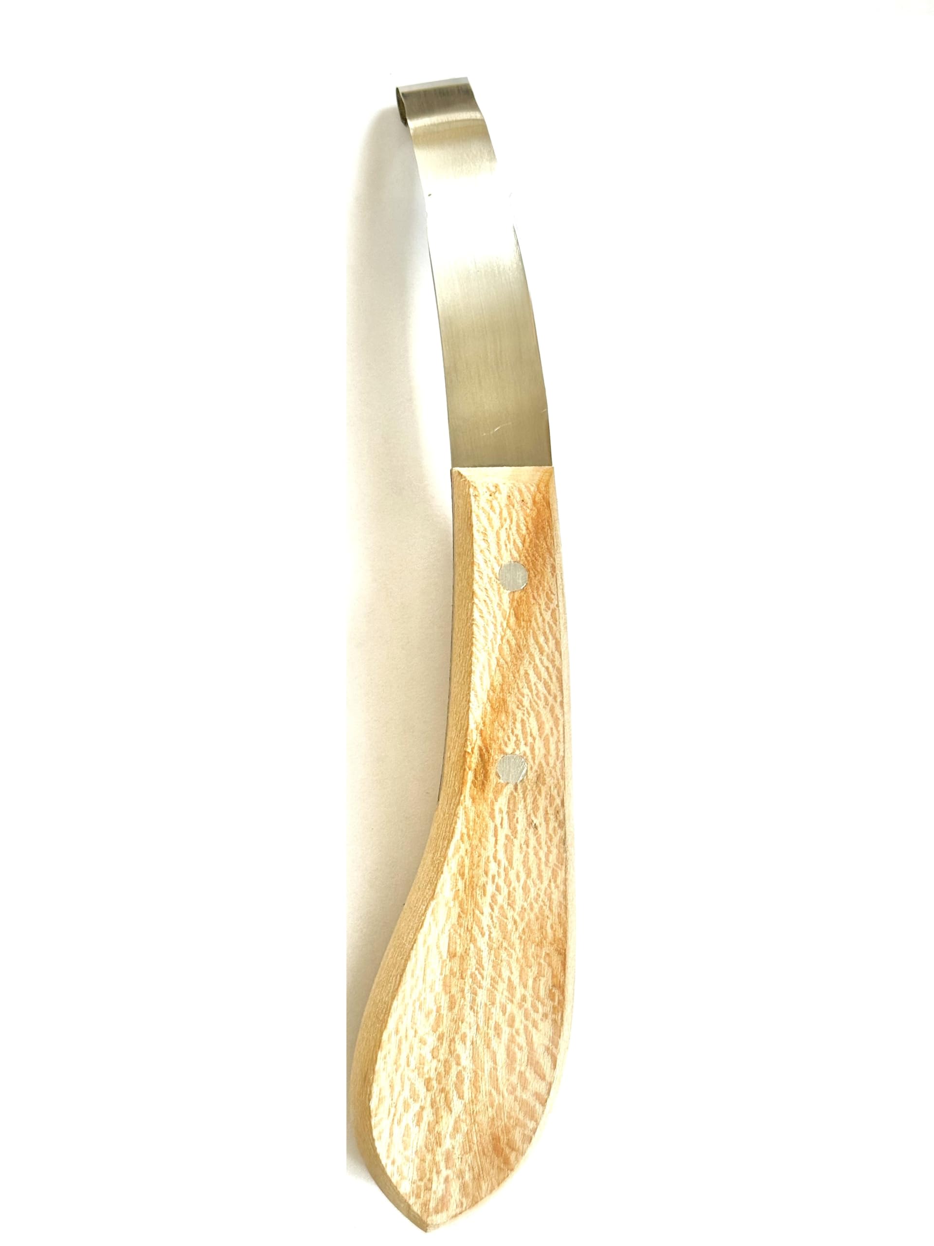 Wooden Handle Sharp Hoof Knife Straight Stainless Steel 20cm Horse Hoof Cutters - Image 3