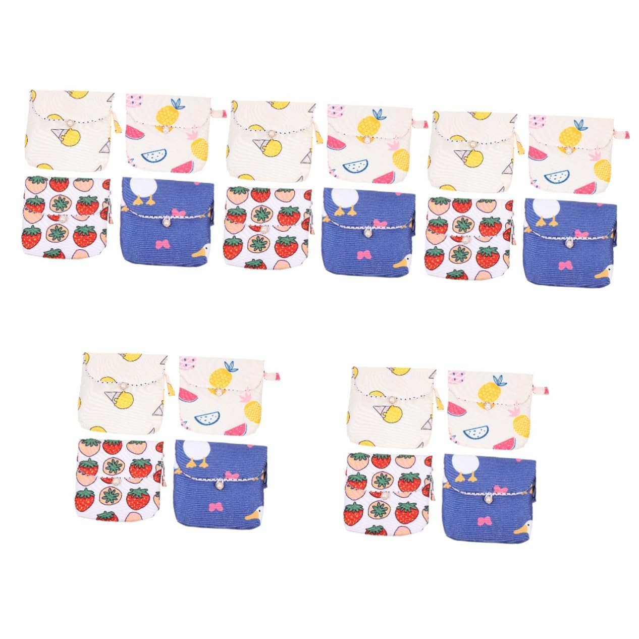 Ipetboom 20pezzi Borse Assorbenti Per Ciclo Mestruale Sacchetti Random Cute Nursing Pad Pouch Per Per Mensile