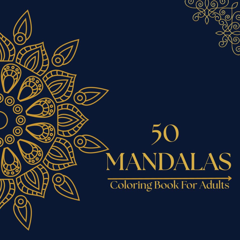 Mandala Book For Adults: Elegant Mandala Patterns for Creative Coloring Therapy