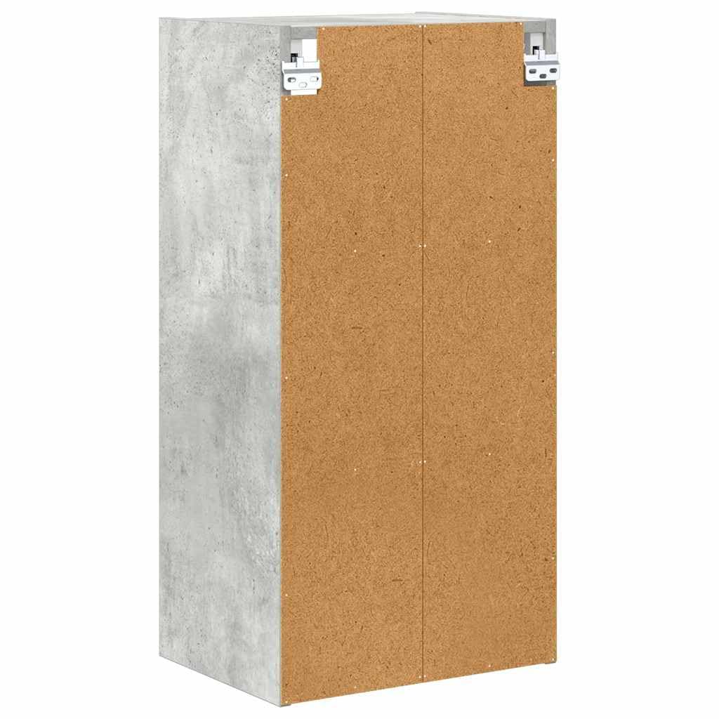 Hängeschrank Beton Grau aus Holzwerkstoff 40 x 29,5 x 80 cm mit viel Stauraum für Küche und Esszimmer, moderner Mehrzweckschrank mit Tür und Regal, ideal als Vorratsschrank und Organizer