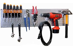 Galvanized Steel Pegboard Starter Kit: Optimize Your Wall Storage