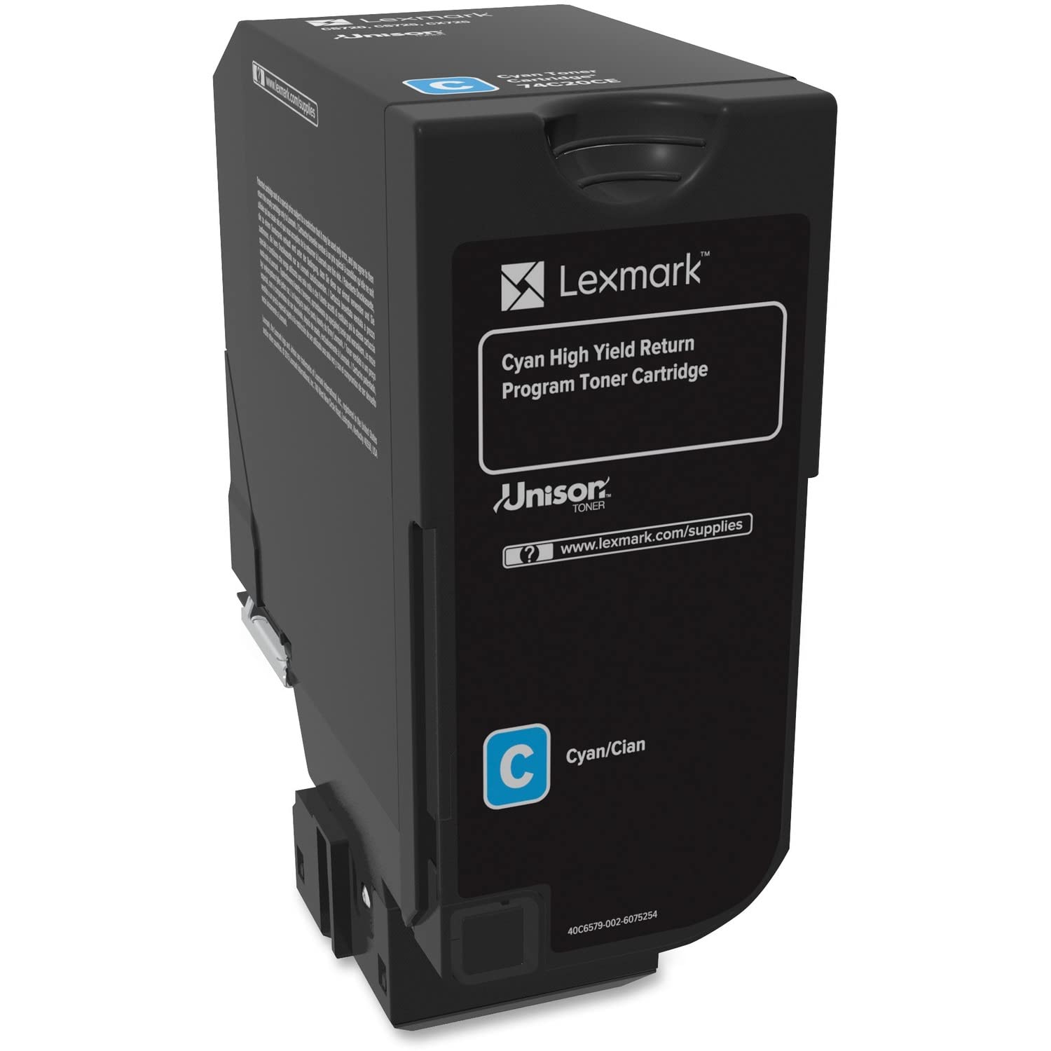 Lexmark 74C1HC0 CS725 Cyan High Yield Return Program Cartridge Toner