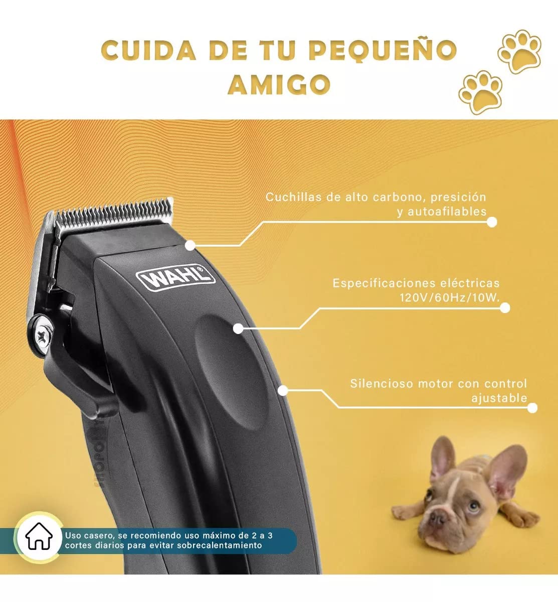 WAHL Pet Clipper Kit per la toelettatura di cani e animali domestici, con lame di alimentazione per pelli superiori, per toelettatura di animali domestici. Il kit più venduto