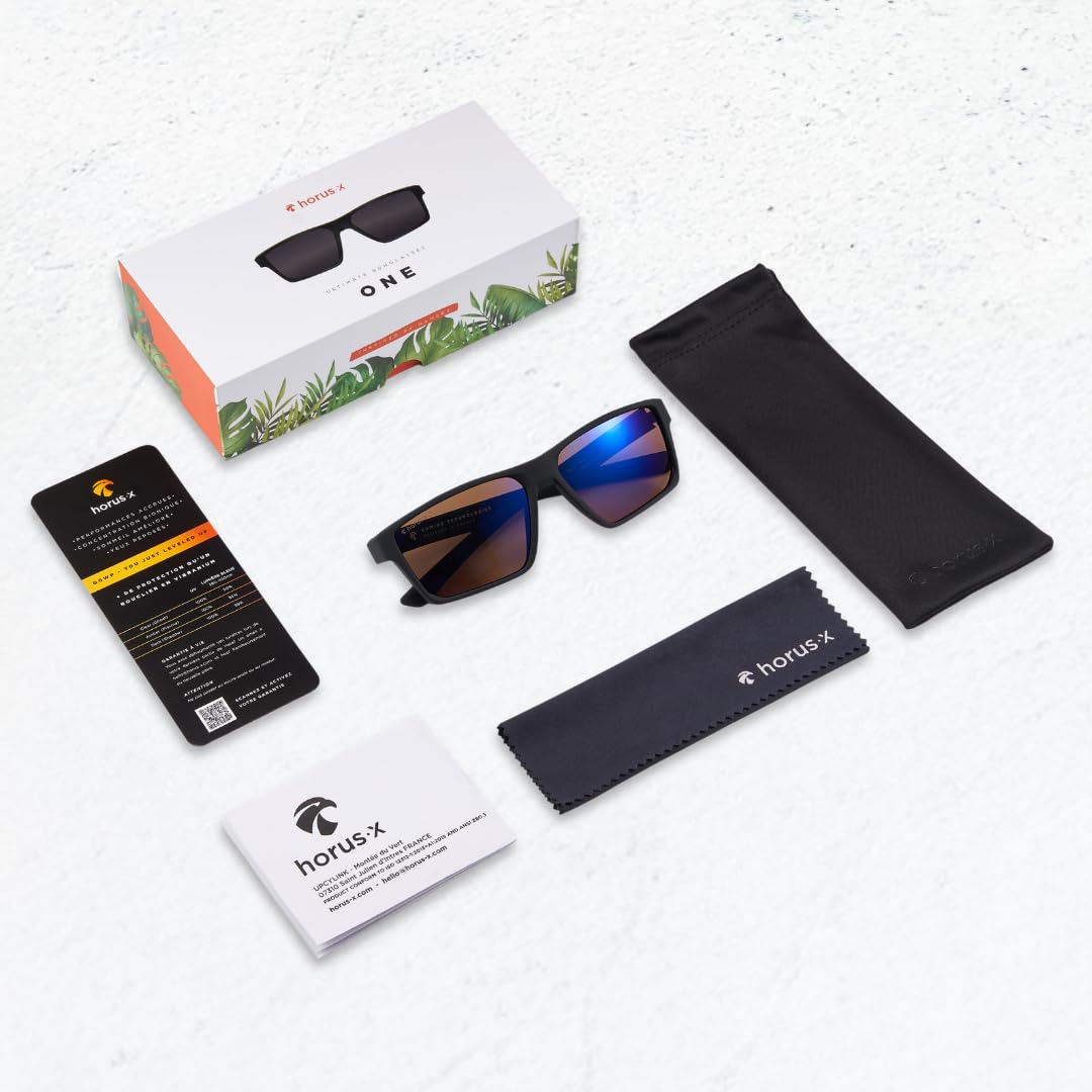 Horus X - Pack Lunettes de soleil + Anti lumière Bleue Gaming pour Ecran
