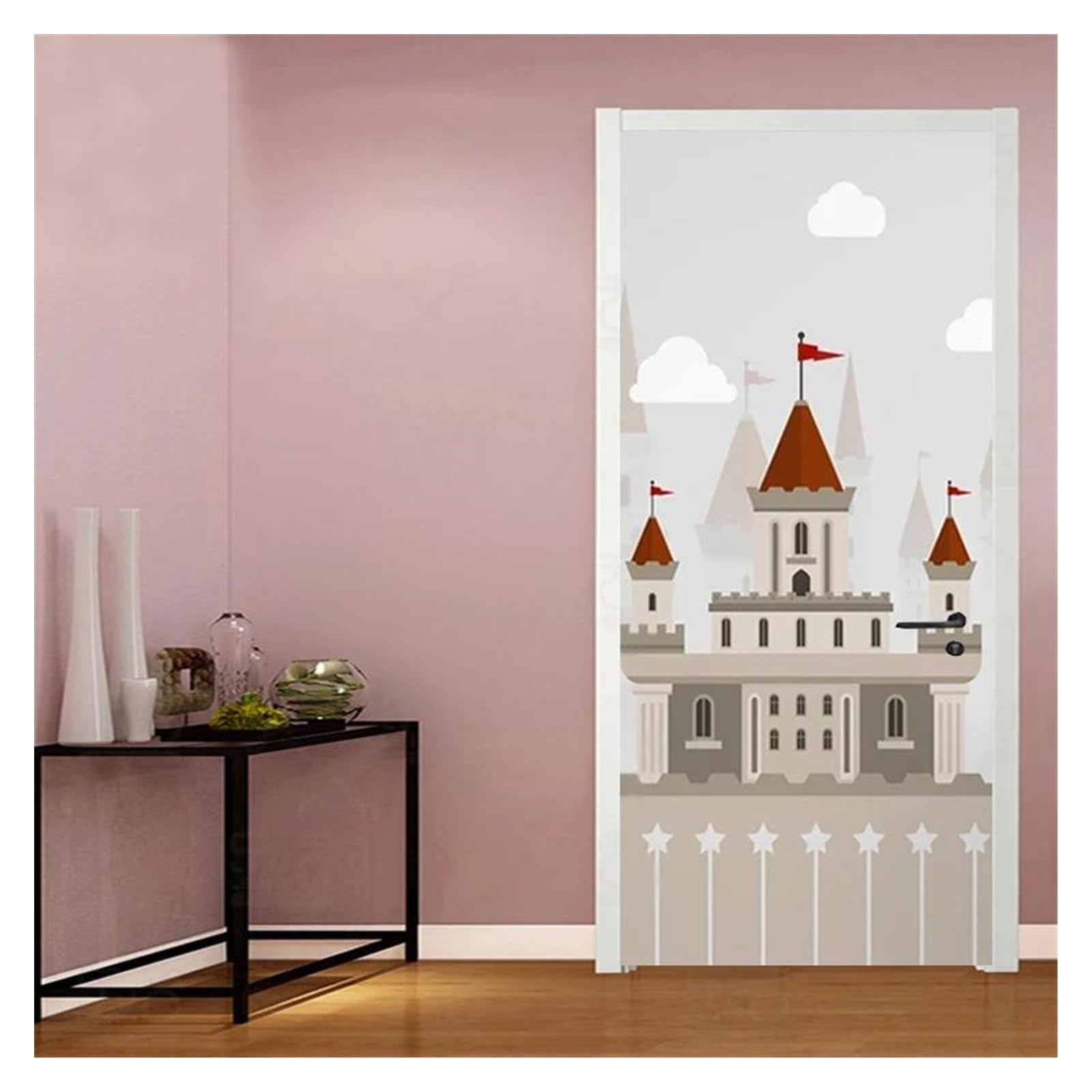 Sticker autocollant de porte 3D mural enfant en PVC imperméable 95x215cm