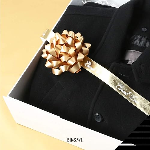 Miniatura 2 de BLK&WH 3 cajas de regalo extragrandes con tapas de 16.3 x 14.2 x 5 pulgadas, cajas de regalo blancas con tapas de cierre para ropa y regalos grandes