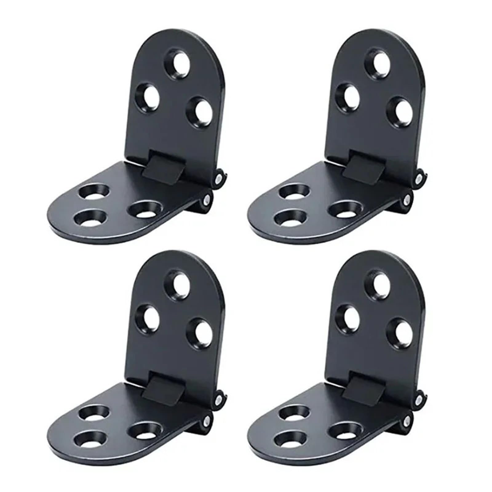Składane akcesoria na biurko, zawias, stop cynku, 80 x 30 mm, szafka okienna, 4 szt. (jasny srebrny)
