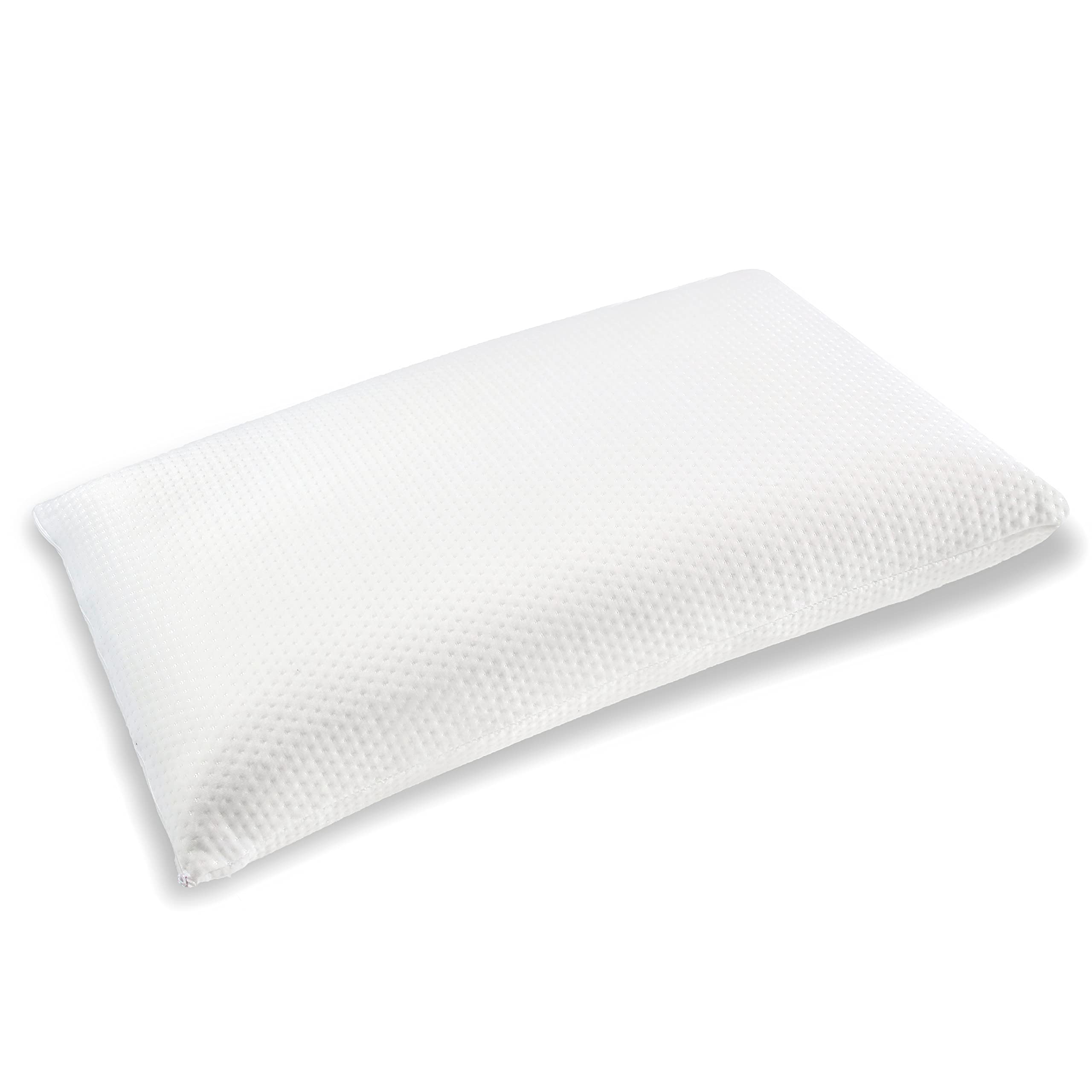 Siebenschläfer orthopädisches Nackenstützkissen mit weißem Bezug - Kopfkissen aus Viskoschaum mit 12cm Höhe (70 x 35 cm)