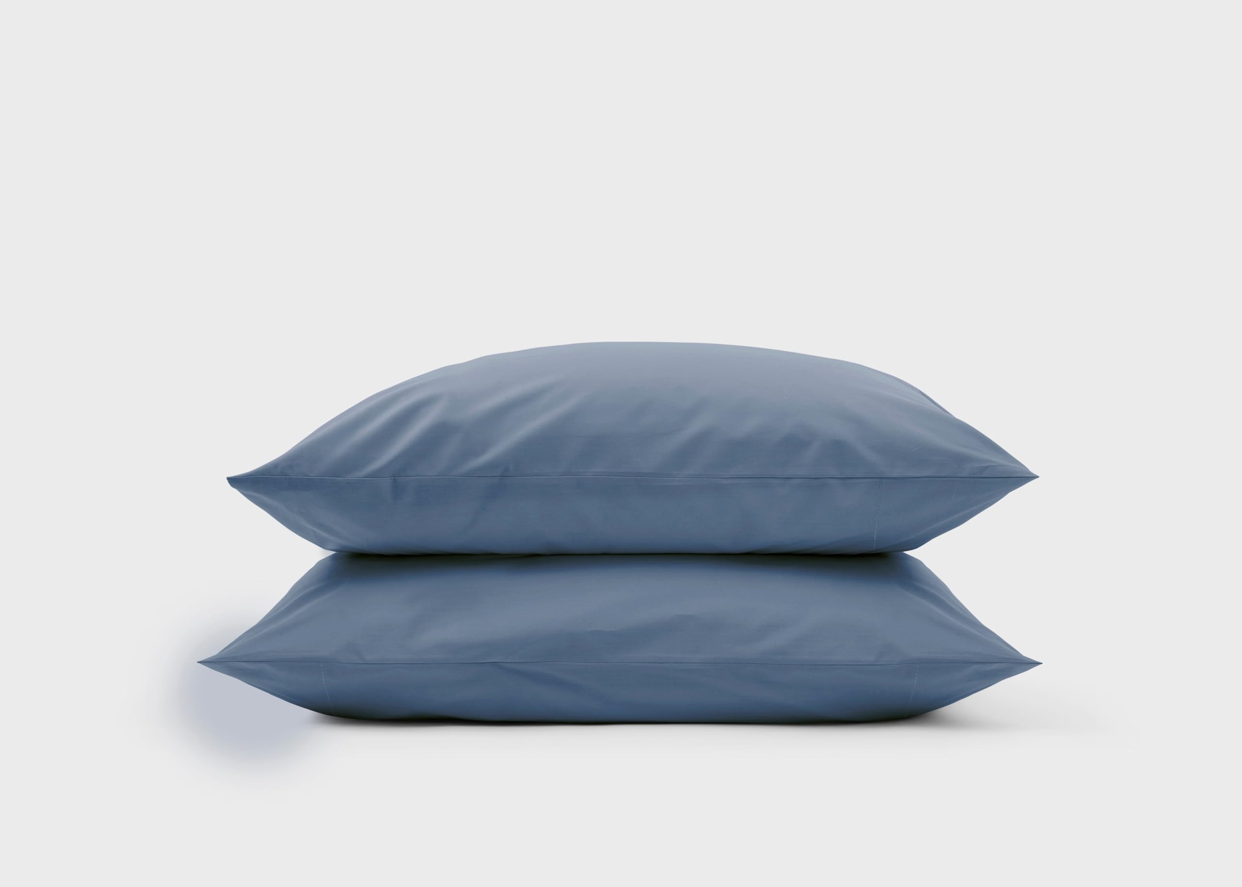 Simba Cotton Percale Pillowcase Pair, Midnight Blue, 50x75cm, Cool, Classic Comfort