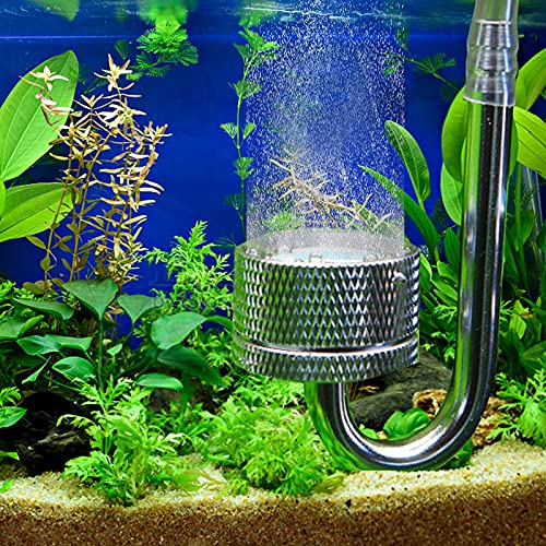 ZHENA Diffusore CO2 per Acquario, Diffusore CO2 a Forma di U in Alluminio per Acquario - 24 mm, Argento - Image 6