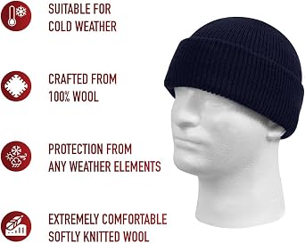 Rothco US Made Wool Watch Cap - All-Weather Protection and Classic Style Beanie