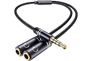 3.5mm Audio Jack Splitter: Enhanced Audio Stereo Y Splitter