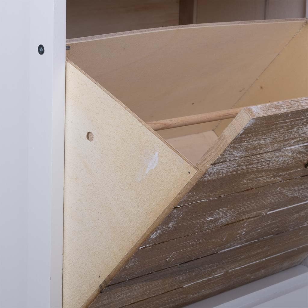 WANDERLUST DECO Zapatero de Madera Blanco 50x28x58