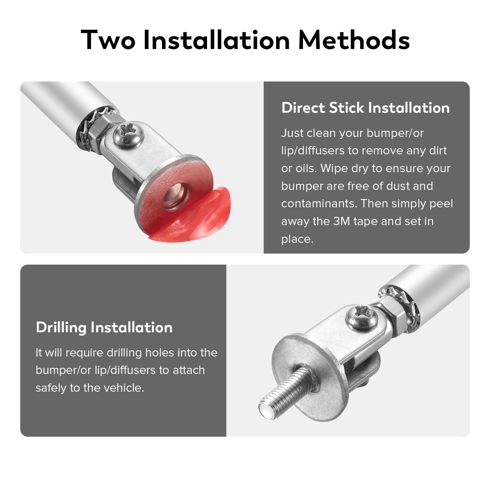 Snapklik.com : Adjustable Splitter Strut Rods 8