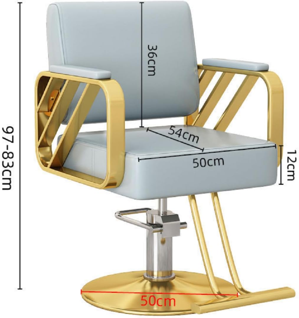 Styling Chair for Salons & Spas,Extra-Wide Seat,Heavy Duty Frame, Adjustable Height, 360 Degree Swivel Rotation,B,001