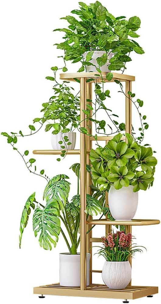 DDS DREAM DECOR SHOPEE Plant Stand Indoor Outdoor Plant Stand, Four Layers Iron Flower Stand Pots Tray Plant Shelves Planter Display Rack Storage Holder Shelf Living & Bed Room Decor (GOLDEN) (B0D6KGXBNM) Amazon Price History, Amazon Price Tracker