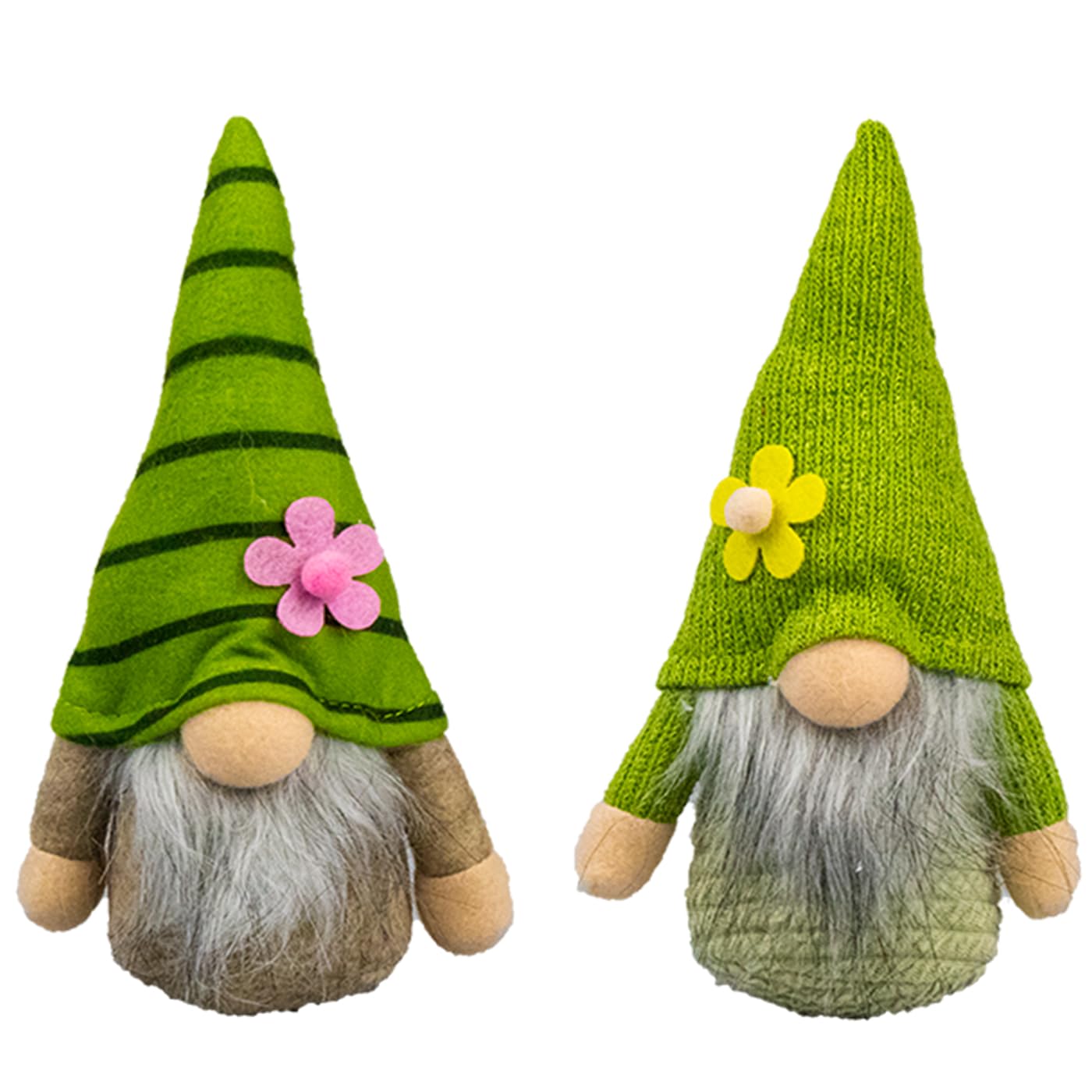 Tech IslandGarden Gonk Plush 2pack Christmas Plush Gonk 18.5cm Gnome Hanging Knitted Hat Scandinavian Santa Home Decoration, Plush Sequins Tomte Toy, Winter Table Ornament