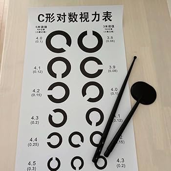 Amazon.co.jp: 視力検査表 C型 お医者さんごっこ 健康診断 身体