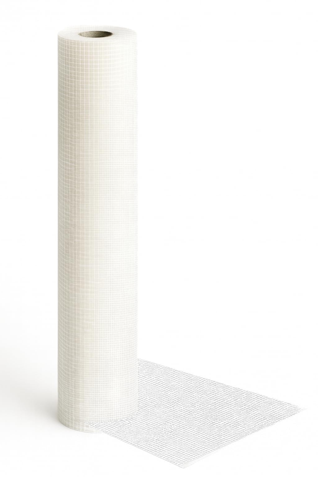 Ferretelix® Treillis en Fibre de Verre pour Enduits Professionnels Blanc 1 M x 50 M – Maille 5 mm x 5 mm