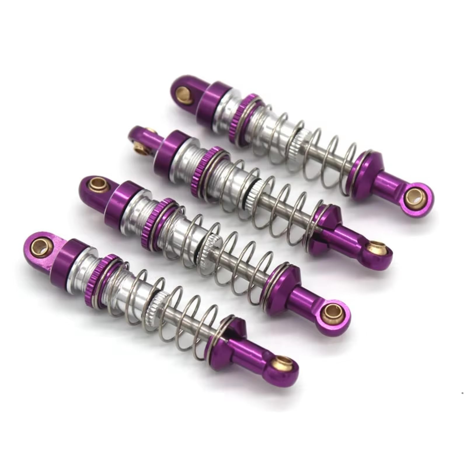 Genérico Piezas Coche RC para JJRC C8801 C8808 C8809 1/18 Amortiguador Metal Po Coche Teledirigido Reparaciones Reemplazos Modificaciones Accesorios(Purple)