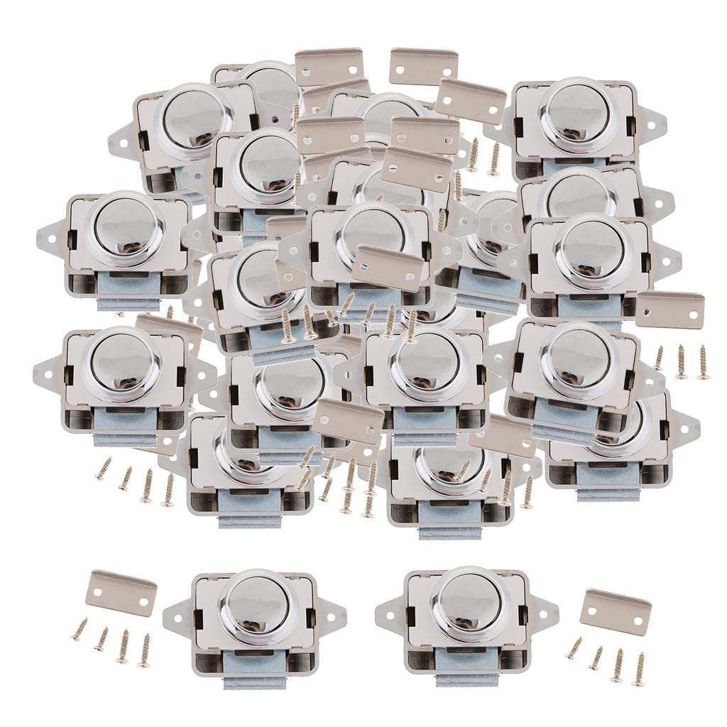 The Style Sutra 25x Heavy-duty Push Button Lock RV Boat Drawer Cupboard Home Cabinet Sliver|Motors | Parts & Accessories | RV, Trailer & Camper Parts |25 Pieces Push on Lock Latchs-image-10