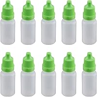 Vista 12 de Othmro Botellas cuentagotas de plástico de ojo de laboratorio de polietileno de 0.3 onzas, 20 piezas, gotero líquido exprimible de 0.0 fl oz, boca