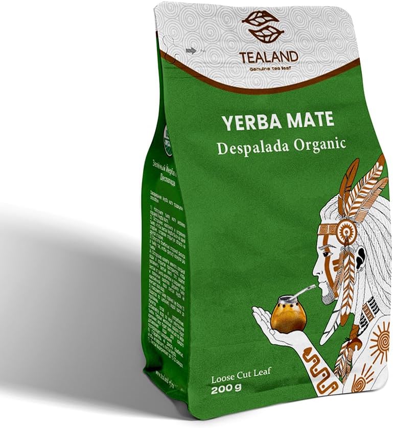 Yerba Matè-Despalada Organic Original Hot and Cold Tea Gluten Free Gives Energy Improves Strength Immune System 200g