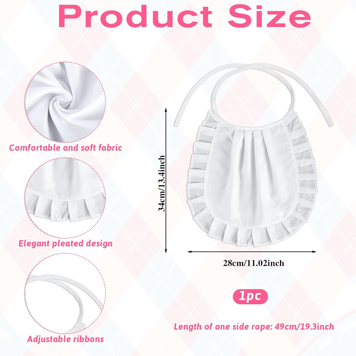 White Apron Cosplay, Waist Half Apron Puffy Tight Costume, Maid Aprons Kitchen Party Favors
