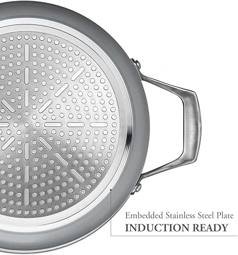 Miniatura 7 de TECHEF - CeraTerra Collection, olla de cerámica antiadherente de 5 cuartos con tapa de vidrio (sin PFAS, PTFE ni PFOA), fabricada en Corea (5