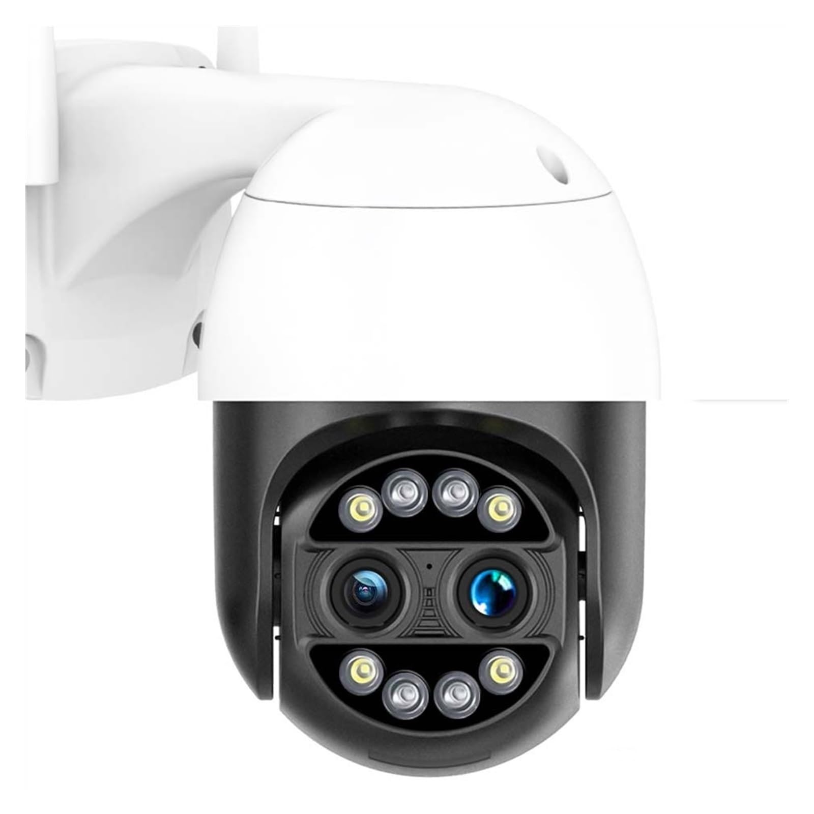 CVFRDD 4K 8MP Binocular Security Camera Outdoor PTZ Dual Lens 4MP HD Surveillance CCTV IP Camera AI Tracking P2P IP66(8MP,NO SD Card)