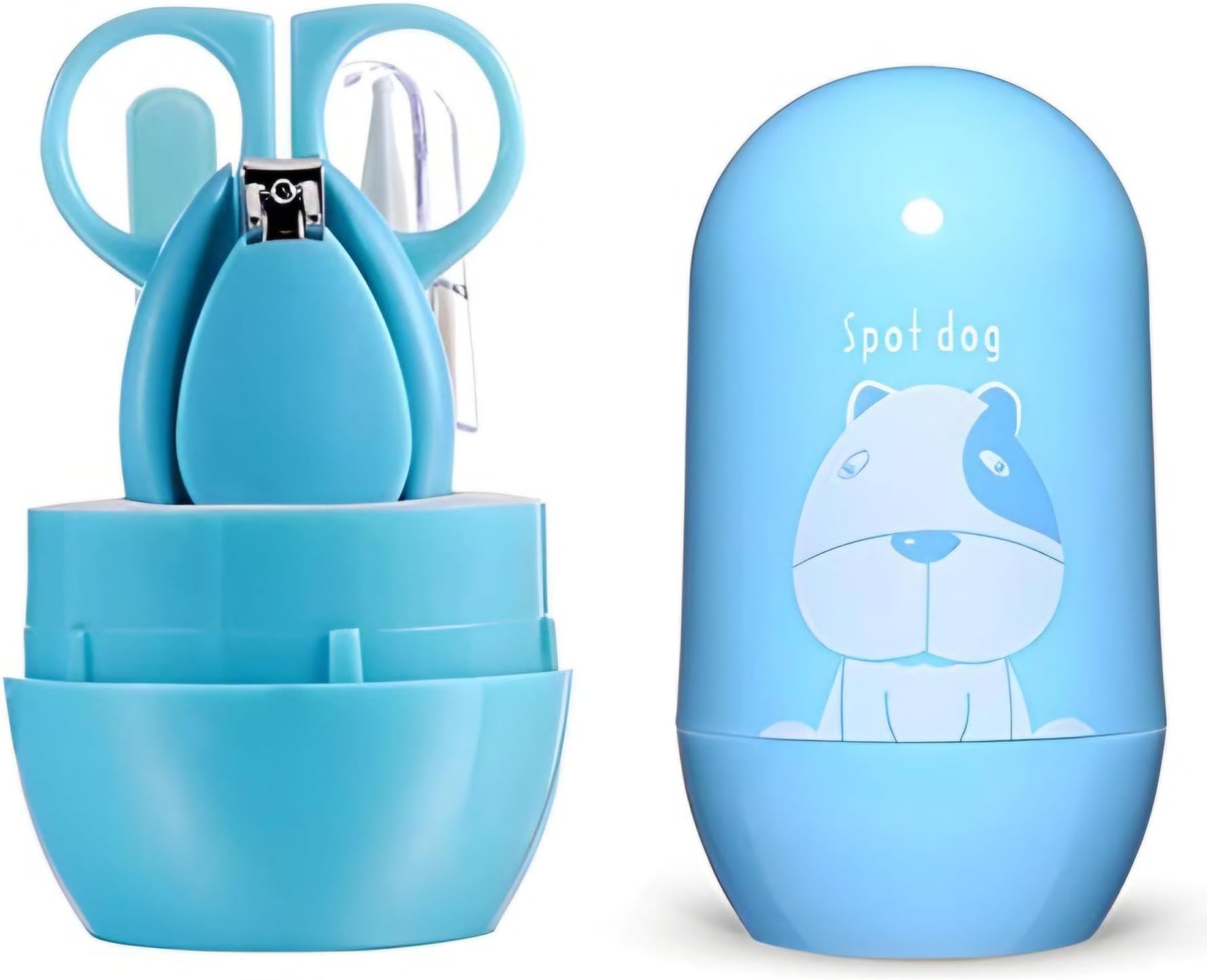 SYGA Baby Infant and Toddler Grooming Kit with Scissors (BLUEDOG)