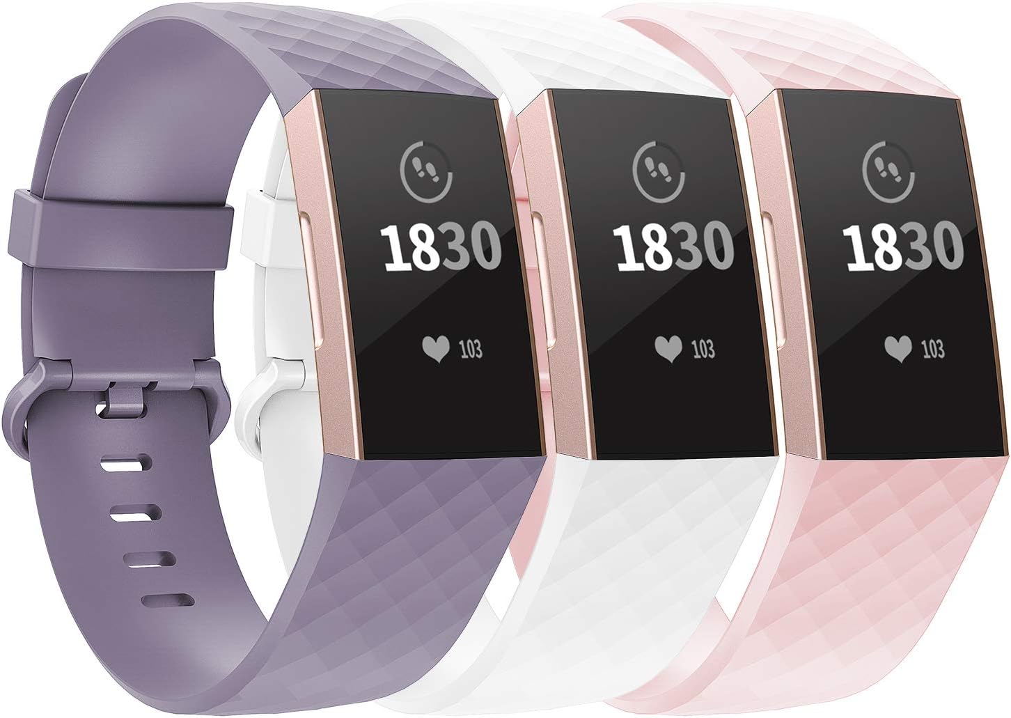 Adepoy Compatible with Fitbit Charge 3 Bands/Fitbit Charge 4 Bands for Women Men, Adjustable Replacement Wristbands for Fitbit Charge 3 SE and Fitbit Charge 4