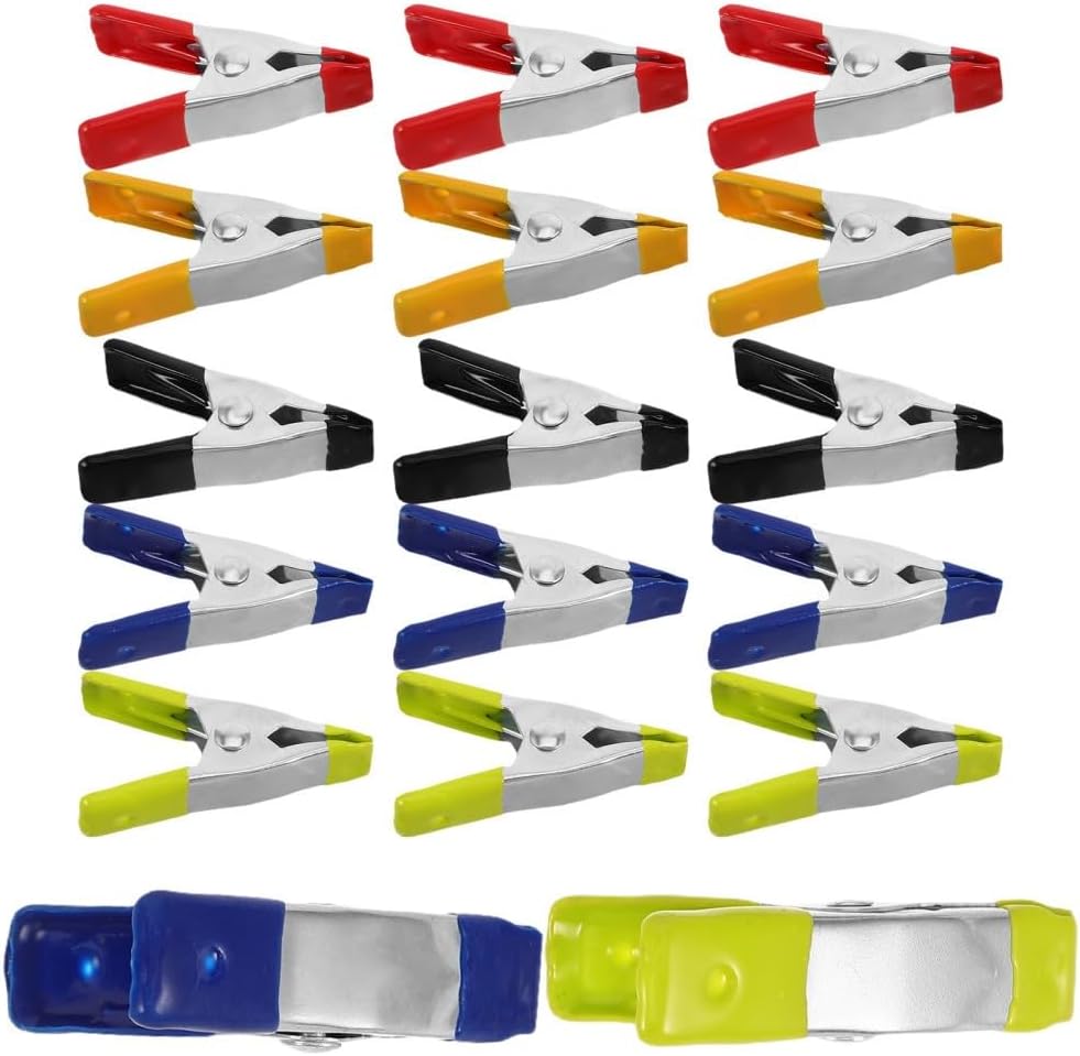 50Pcs Metal Spring Clips: Small Carpentry and Woodworking Spring Clamps -