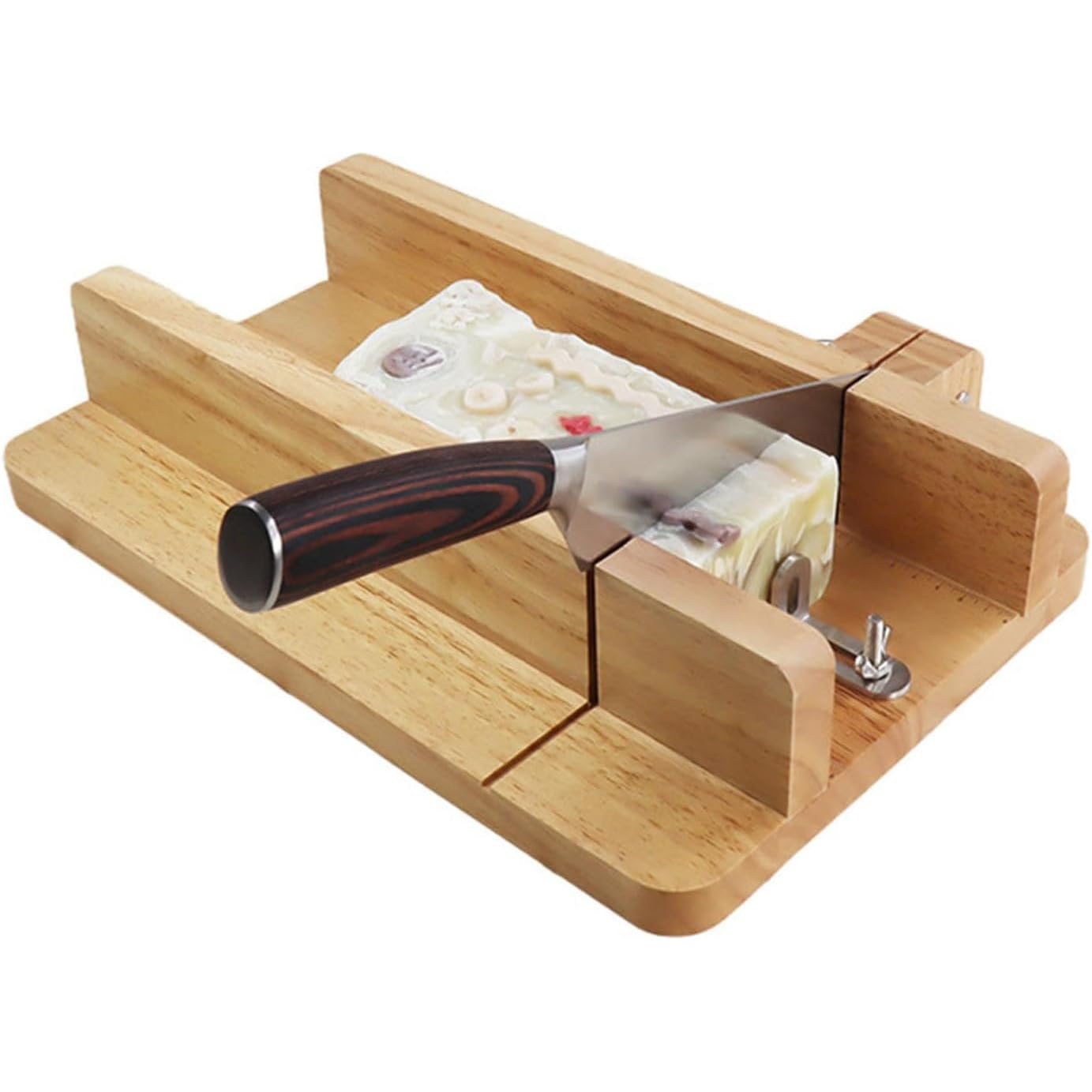 Este Cortador de jabón con Escala, rebanador de jabón Artesanal de Proceso en frío, Garantiza un Corte Uniforme, para Pasteles, Pan, Mantequilla, Velas, Queso.