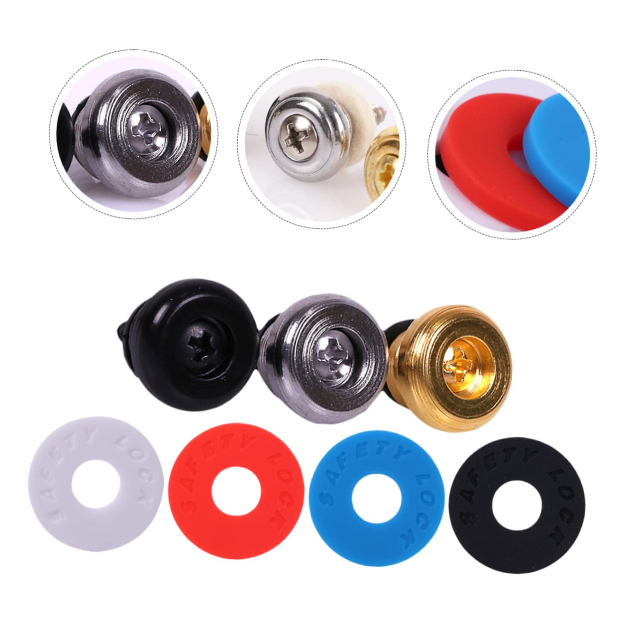 Practical Guitar Strap Lock Button Screw Washer Secure Guitar Belt Attachment