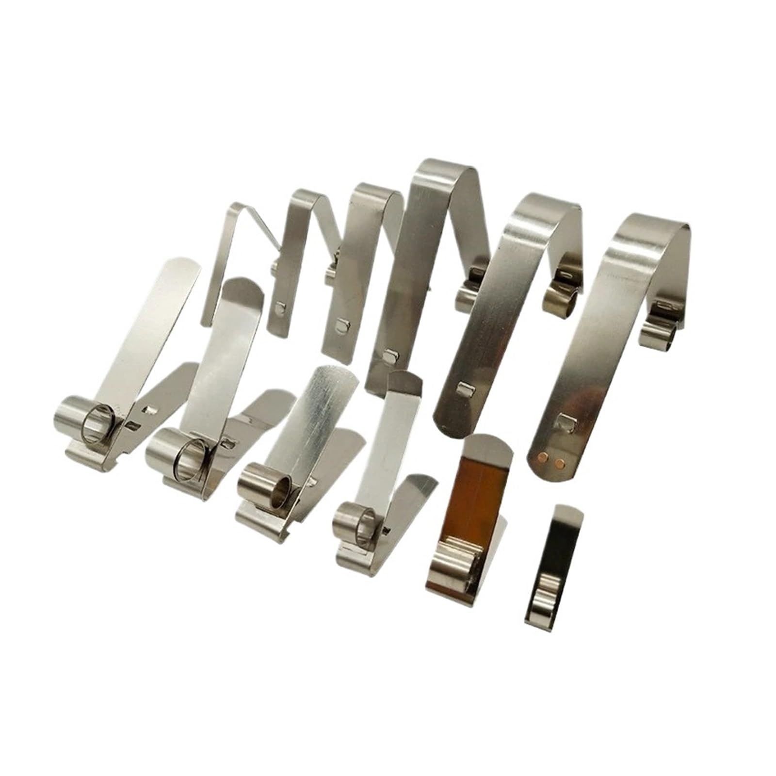 Accessori per spazzole di Carbone Morsetto a Molla con Anello Elastico di Sicurezza for Spazzola di Carbone a Molla a Pressione costante in Acciaio Inossidabile da 10 Pezzi(12mm)