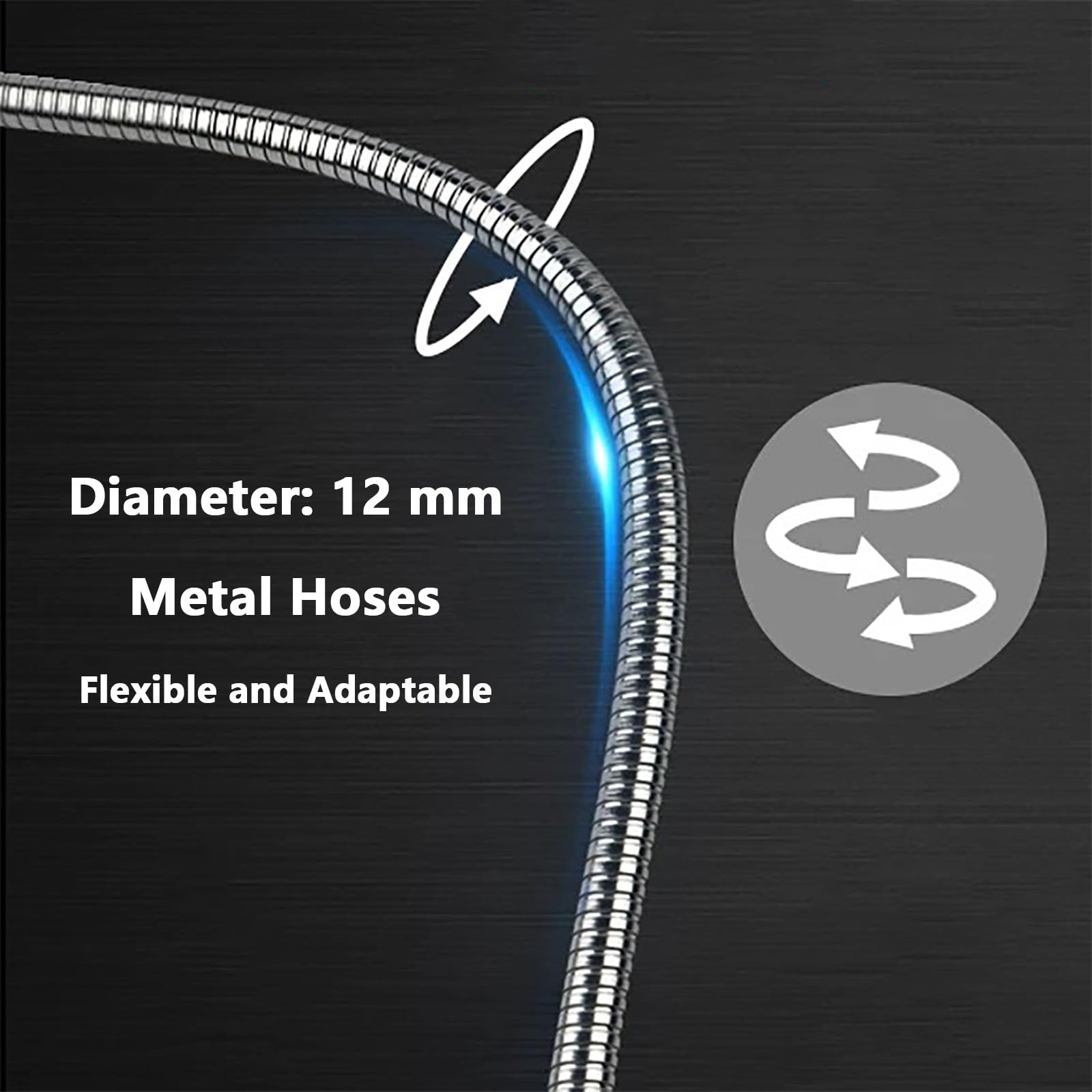 Lampada da Lavoro da 5W con Collo D'oca Flessibile, Lampada Per Officina Meccanica, Illuminazione Industriale da Banco con Fissaggio a Vite(24-36V)