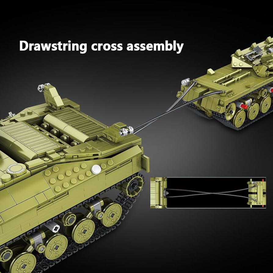 Amazon.com: MISINI Panlos 628010 T28 Heavy Tank Building Kit