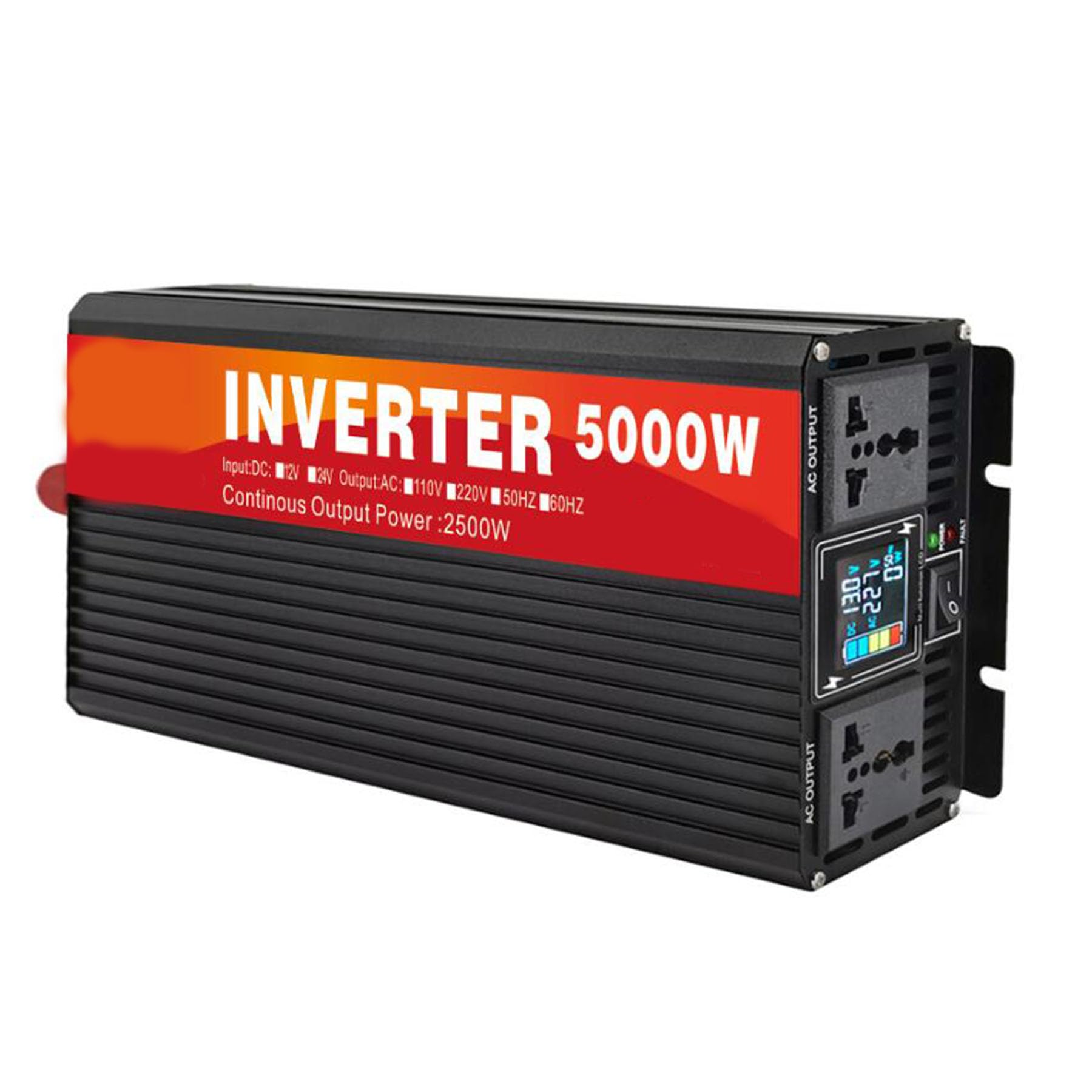 Onduleur solaire intelligent 5000W convertisseur double prise CA