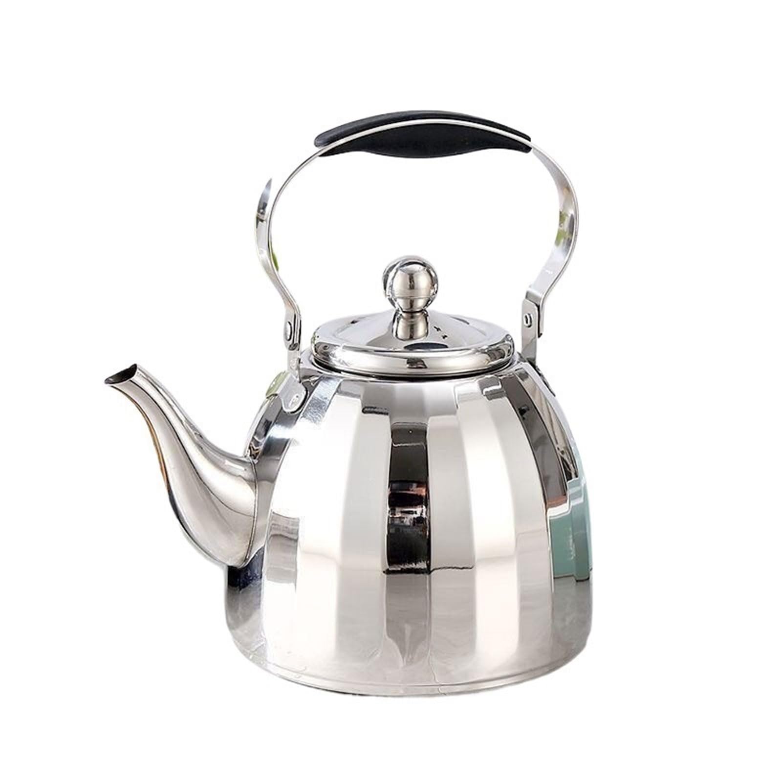 Bollitore da tè in acciaio inossidabile con infusore | Dimensioni multiple multicolori for la preparazione del tè: bollitore con infusore(Silver,1L)
