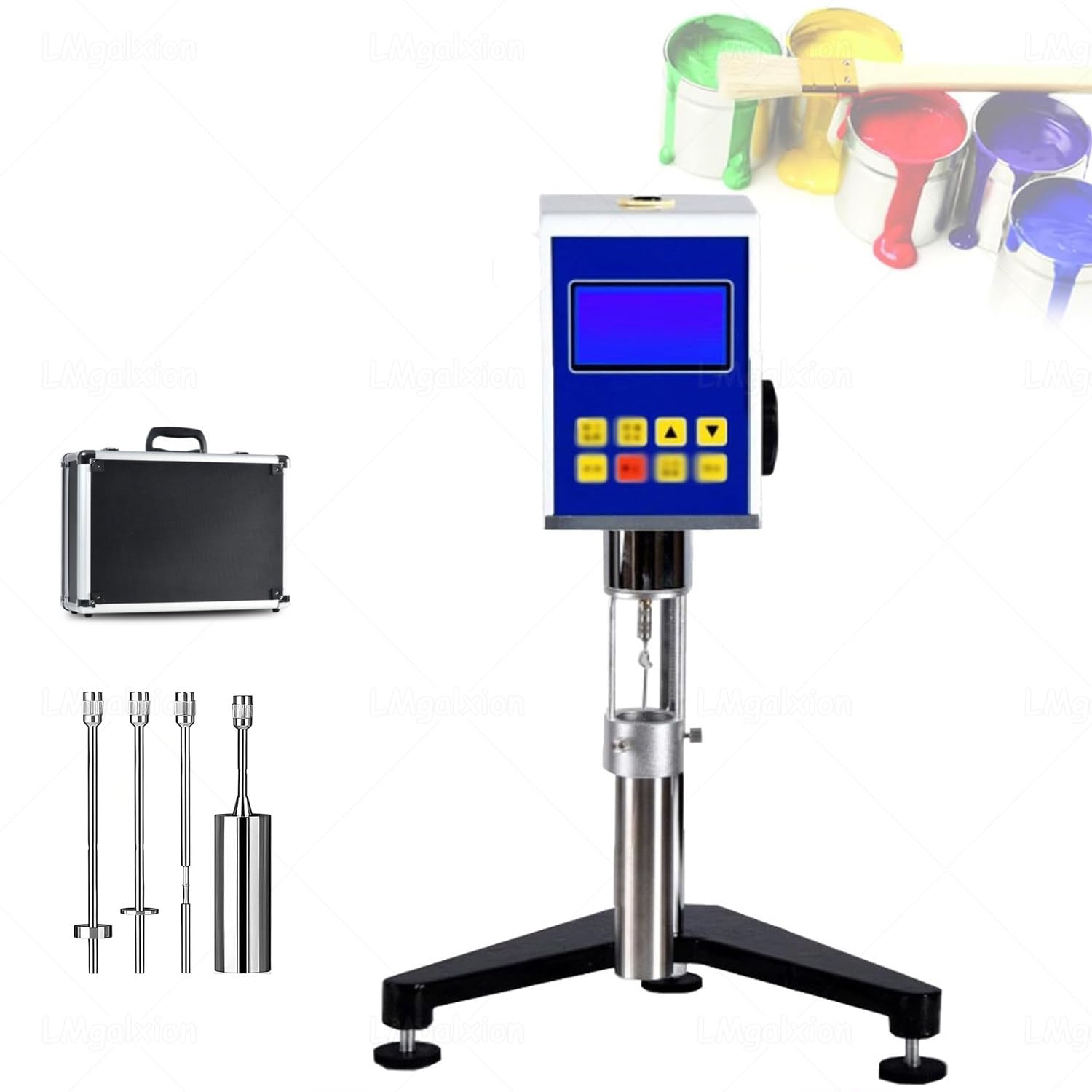 Viscosímetro Rotacional Digital Ndj-5s,Rango 1-100,000 Mpa.S,4 Husillos,Pantalla LCD,Precisión ±3% para Pinturas,Tintas,Cosméticos,Alimentos,Adhesivos,Equipo De Pruebas De Laboratorio