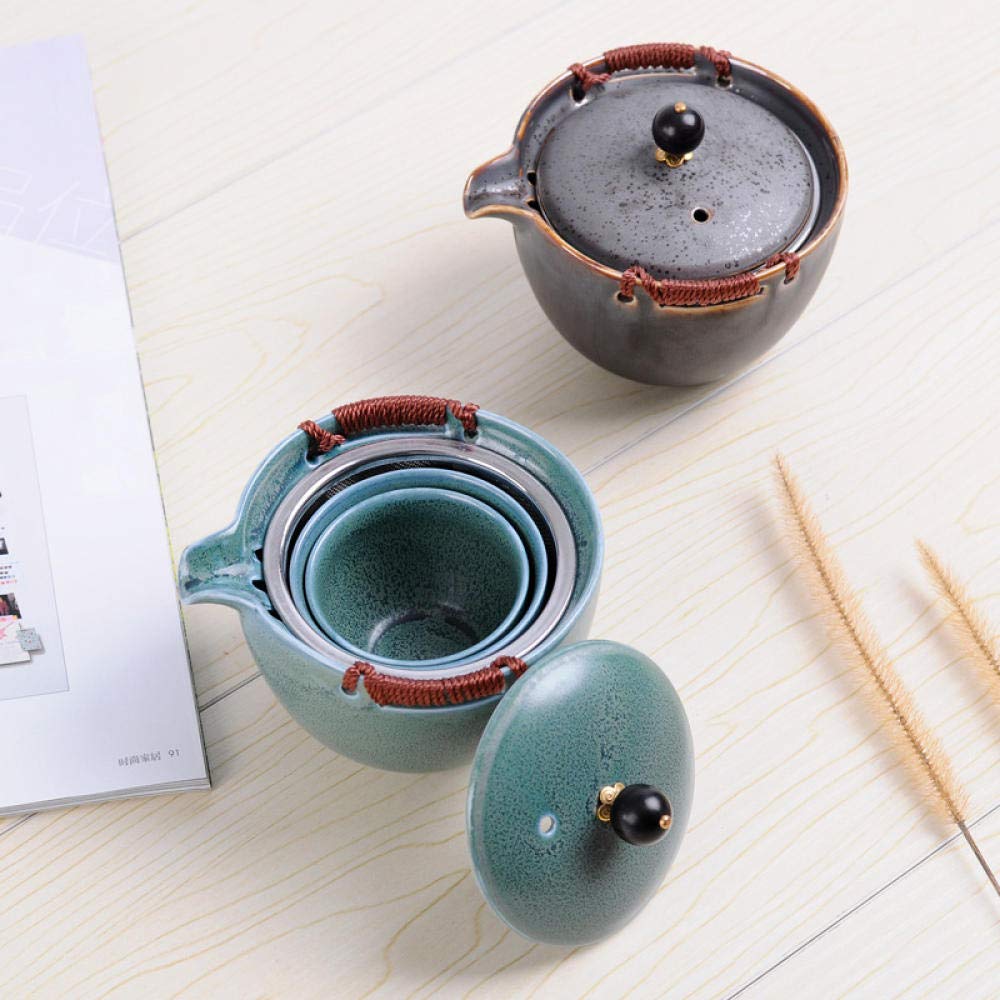 Teiere Tisaniera Tisaniera Infusiera Cinese Servizio Da Tè Set Da Tè In Ceramica Teiera Da Viaggio Elegante Set Da Tè 7 Pezzi Set Da Tè Ufficio Creativo Regalo Aziendale Tetera Japonesa Giardino Domes