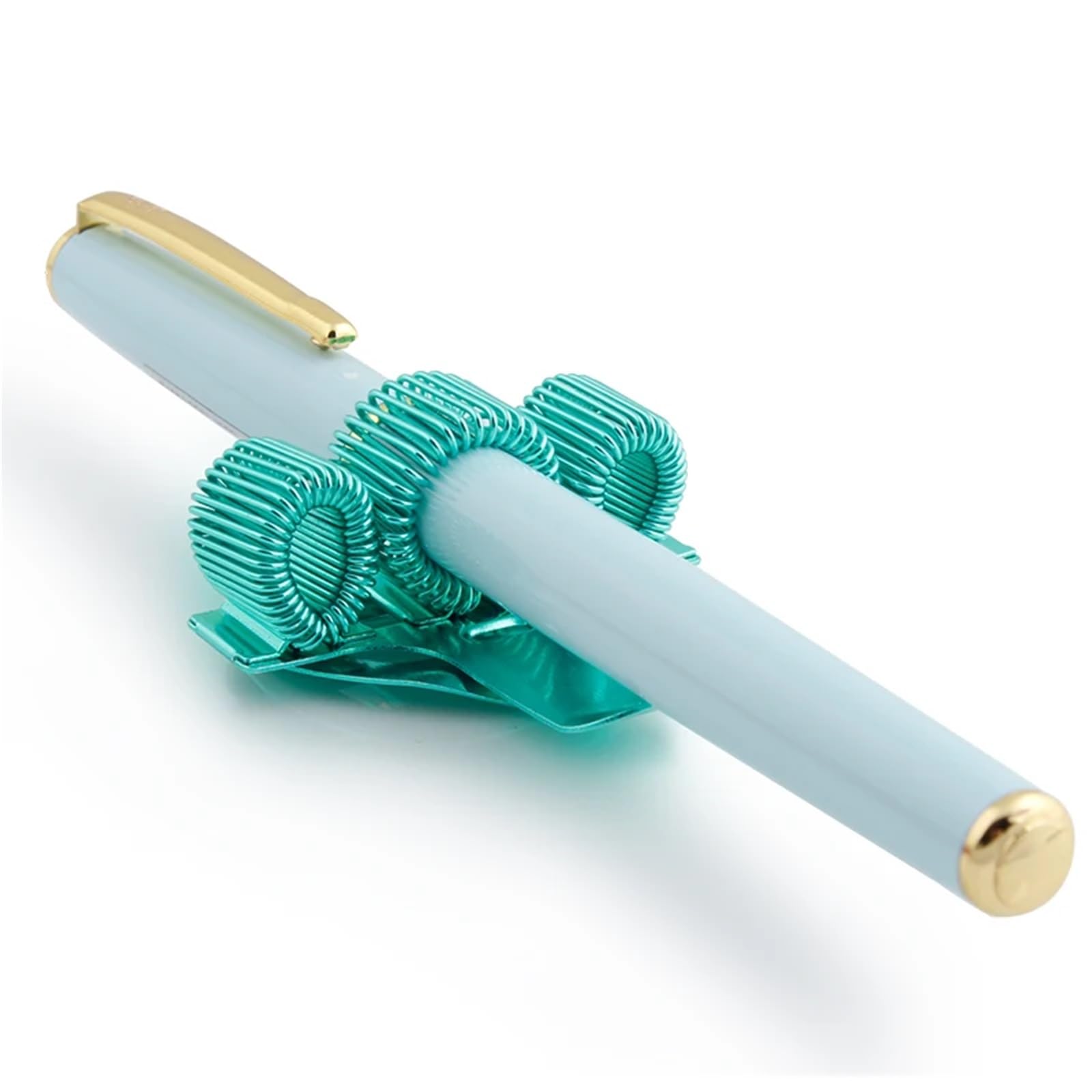 Notizbuch-Stift-Clips, Stifthalter für Reiseplaner, Rindsleder, Tagebuch, Metall-Stifthalter (24 Stück)