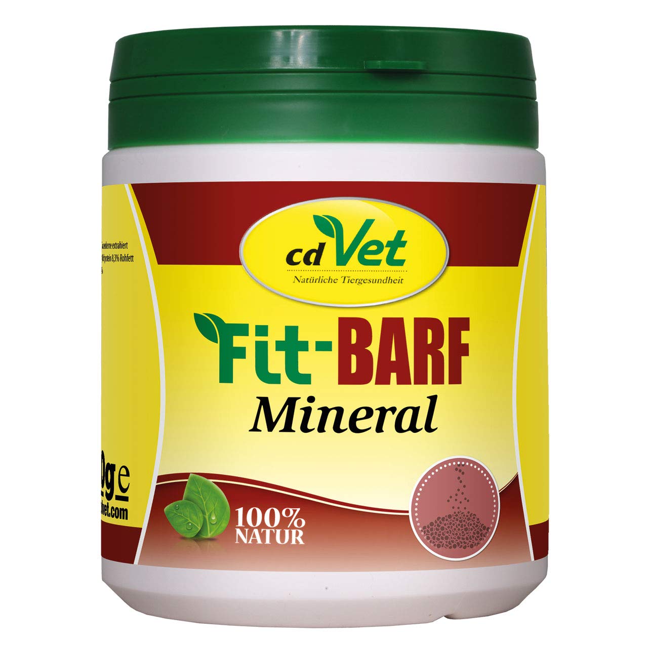 cdVet Naturprodukte Fit-BARF Mineral 300 g - Dog & Cat - Calcium from egg shells and maerl - bone growth - metabolic processes - minerals + trace elements - raw feeding - BARF -