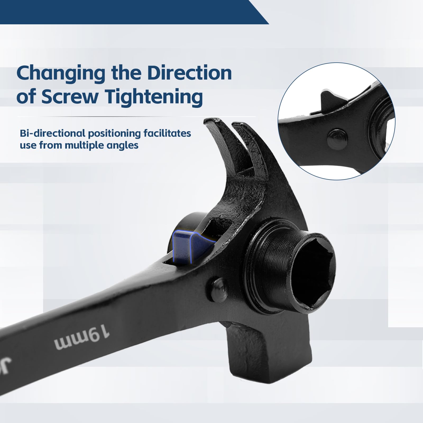 Chiave Cricchetto Per Ponteggi 21/22 - Meccanismo Reversibile, Asta Di Manovra, Impugnatura Ergonomica - Foto 11