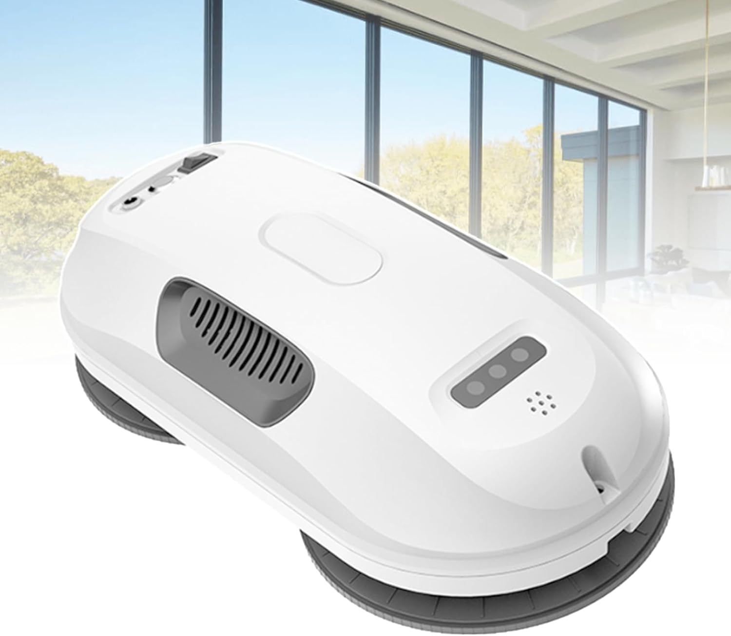 Automatic Window Cleaning Robot, High Altitude Glass Cleaner, Micron Sprinkler, Suitable for Cleaning Glass/Tiles, With Remote Control and Safety Rope