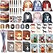 Liliful 152 Pcs Horse Themed Party Favor Supplies with Drawstring Bag Keychain Rubber Wristbands Badges Puzzle Stickers Horse Stickers Notepads Soft Pencils Simulated Horses for Horse Party Decoration