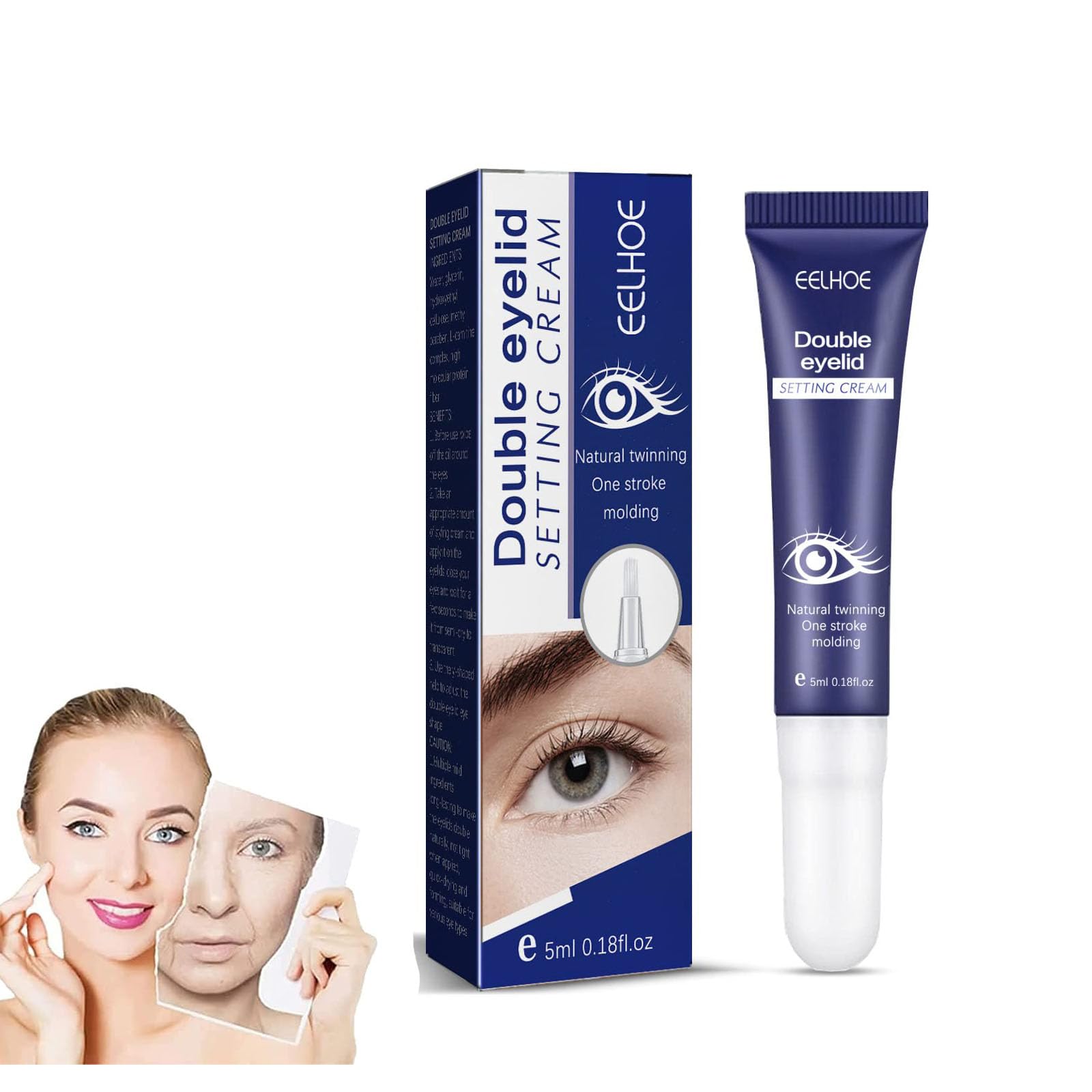 Bigeyes Lifting Eyelid Defining Cream, Long Acting Invisible Double Eyelid Shaping Cream, Eye Lifting And Firming Serum For Dark Circles And Puffiness Women And Men