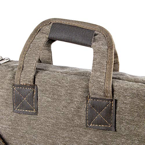 TRANSON Art Portfolio Case Artist Backpack Canvas Bag Large 26” x 19.5” Khaki by TRANSON - Image 7