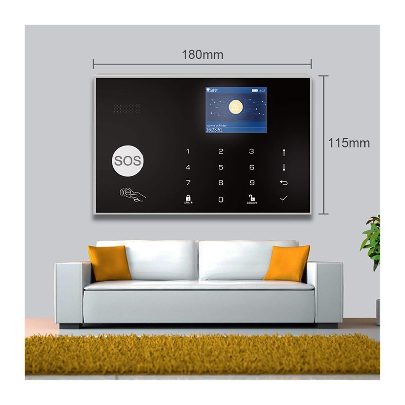 G30 Système d'alarme de sécurité WiFi Tuya GSM Home Famber Apps Control with Wireless Motion Reject Detector Detector Alarm Kit(G30-F)